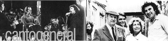 Mikis Theodorakis und Pablo Neruda